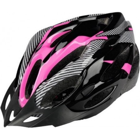 Lichtgewicht unisex fiets helm voor ATB, wielrenners en andere buitensporten roze