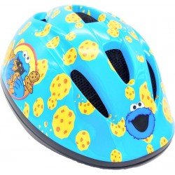 Fietshelm Kind - Koekiemonster Helm - Verstelbare Kinderhelm (48-53 cm) - 2 tot 5 jaar - Blauw