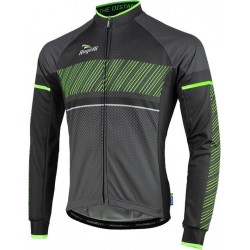 Rogelli Ritmo LS Fietsshirt - Maat L - Mannen - zwart/groen