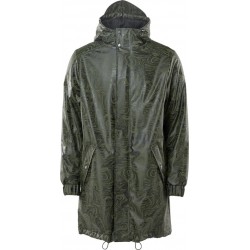 Rains Long Quilted Parka Unisex - Oil Camo - Maat XS