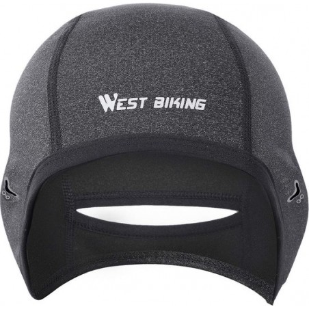 KW® Zwarte Fietsmuts voor dames | Winddicht wintersport | Onderhelm cap hoofdwarmer voor onder helm headwarmer helmmuts