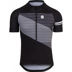 AGU Essential Striped Fietsshirt Heren - Zwart - Maat XXL