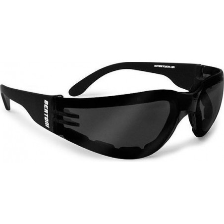 Bertoni antifog AF150C zwarte motorbril smoke glas