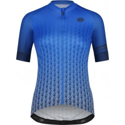 AGU Art Deco Fietsshirt Trend Dames Fietsshirt - Maat XL - Blauw