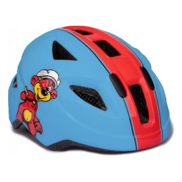 Helm Puky wit/rood