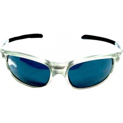 Sport Sportbril Zonnebril 180s wielrennen 100% UV Wering - Inklapbare zachte pootjes - Zilver Donkerblauw