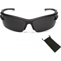 ⭐⭐⭐⭐⭐ Premium Fiets Zonnebril Heren - Fietsbril Heren - Bril Voor Wielrennen - Zwart - Stootvast - Inclusief Bewaarzakje