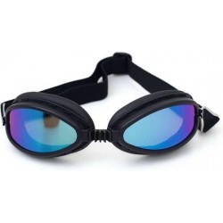 Zwarte speedster motorbril multi kleur glas