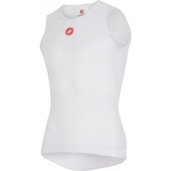 Castelli Pro Issue Sleeveless  Fietsshirt - Maat M  - Mannen - wit/rood