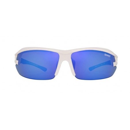 SINNER Speed Sportbril - Anti-slip verstelbare neuspads - Wit/Blauw