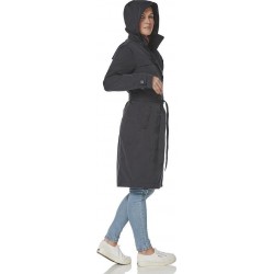 Belize soft touch trench coat black-S