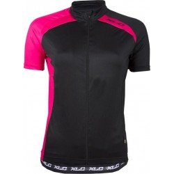 XLC Sport Shirt - Fietsshirt - Dames - Korte  Mouw - Maat  M - Zwart/Roze