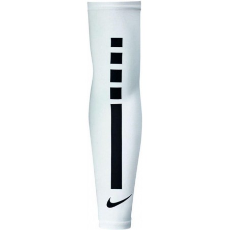 Nike Elite UV  Armwarmers - Maat L/XL  - Unisex - wit/zwart