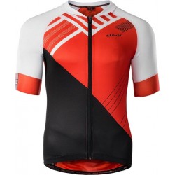 Radvik Fietsshirt - Maat XXL  - Mannen - rood/oranje/wit/grijs