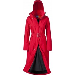 Rode lange regenjas   (Long Raincoat) Rosa van Happy Rainy Days L