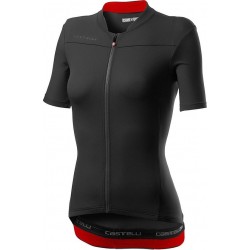 Castelli Anima 3 Fietsshirt - Maat L  - Vrouwen - zwart/rood