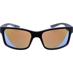 ICON Sport Zonnebril STORM  - Zwart montuur met rubber finish - Blauw spiegelende glazen - GEPOLARISEERD