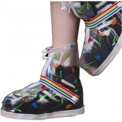 RAINBOW DAY Rain Shoe Cover with strap transparent M