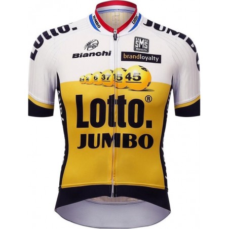 Santini Lotto Jumbo Original Short Sleeve Jersey No color - Maat M