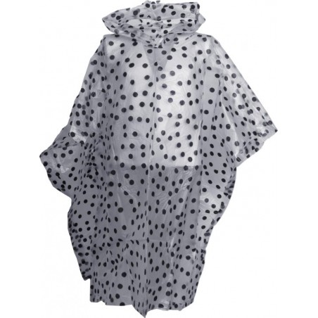 Free And Easy Regenponcho Junior One Size Transparant Stippel
