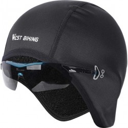 KW® Zwarte Fietsmuts | Winddicht wintersport | Onderhelm cap hoofdwarmer voor onder helm headwarmer helmmuts