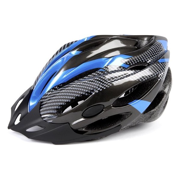 mirage fietshelm 54-58 carbon zwart/blauw