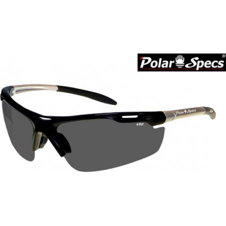 Polar Specs® Polariserende Zonnebril Velocity Sport PS9041 – Silver – Polarized Black – Medium – Unisex