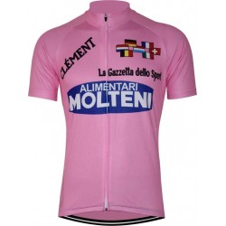 retro Molteni roze wielertrui 'giro d'italia' Eddy Merckx maat S