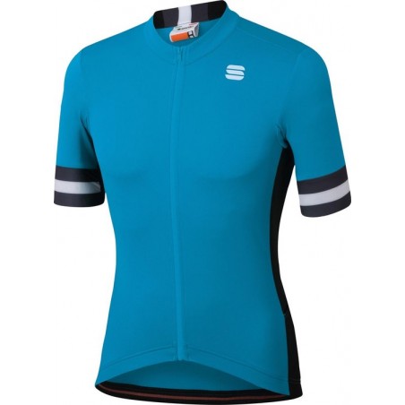 Sportful Fietsshirt - Maat XL  - Mannen - blauw/grjis/wit/zwart