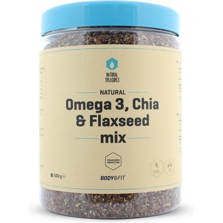 Body & Fit Superfoods Omega-3, Chia- & Lijnzaad mix - 500 gram
