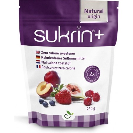 Sukrin+ (250g) - Bevat Erythritol - 100% natuurlijke suikervervanger - 2x zo zoet als gewone suiker