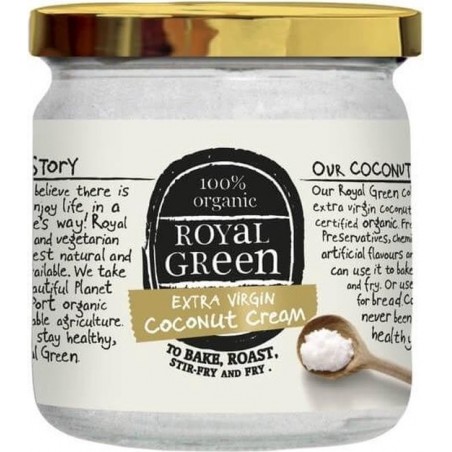 Kokosolie green extra virgin Royal Green - Pot 325 gram - Biologisch