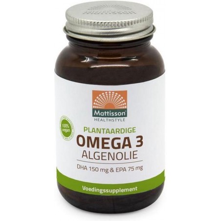 Mattisson Omega 3 algenolie - 60 capsules