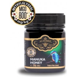 100% Pure, rauwe Manuka Honing Auribee MGO 800+  (250 gram)