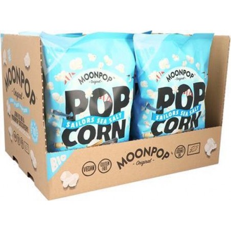 Moonpop - Popcorn -  Sailor Sea Salt - 600g - 10 stuks