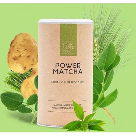 Your Super - POWER MATCHA - Organic Superfood Mix - Focus/Productiviteit - 150g