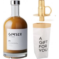 Gimber the Original 700 ml in Gift verpakking met VTwonen fles kaarsenhouder