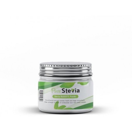 Stevia poeder 25gram - PureStevia - RebA97% stevia zoetstof - Hoge zuiverheid