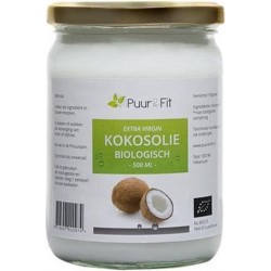 Puur&Fit Kokosolie Biologisch - 500 gram