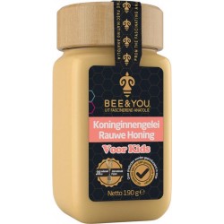 Bee&you Koninginnegelei Rauw Honing voor kids |  Antioxidant Kinderen