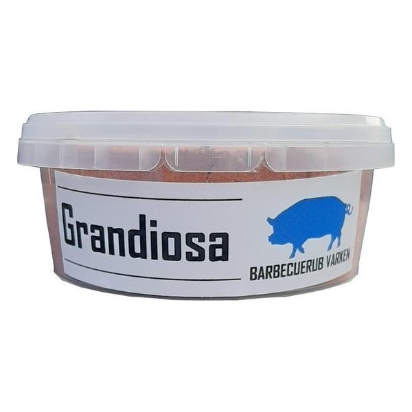 Grandiosa - BBQ rub - varken - 200 gram - bbq kruiden - dry rub