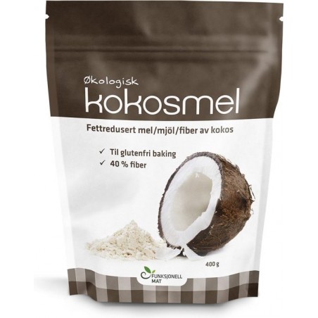 Sukrin Kokosmeel (400g) - Biologisch kokosmeel - Glutenvrij en rijk aan proteïne