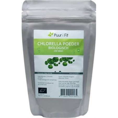 Puur&Fit Chlorella Poeder Biologisch - 250 gram