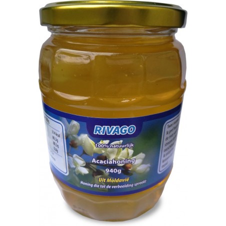 Rivago acacia honing 940gr van Moldavische imkers