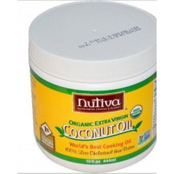 Biologische extra virgin kokosnoot olie (444 ml) - Nutiva