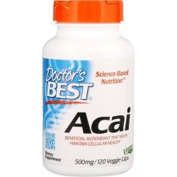 Doctor's Best, Beste Acai, 500 mg, 120 Veggie Caps