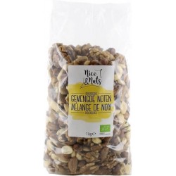 Gemengde noten raw Nice & Nuts - Zak 1000 gram - Biologisch