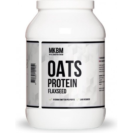 MKBM Oats Flaxseed Protein - eiwitrijk ontbijt - hoogwaardige combinatie van gebroken lijnzaad , eiwit en havermout - 1kg