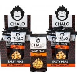 CHALO BBQ Edamame Salty Peas - 2 x 12 zakjes zoute snacks