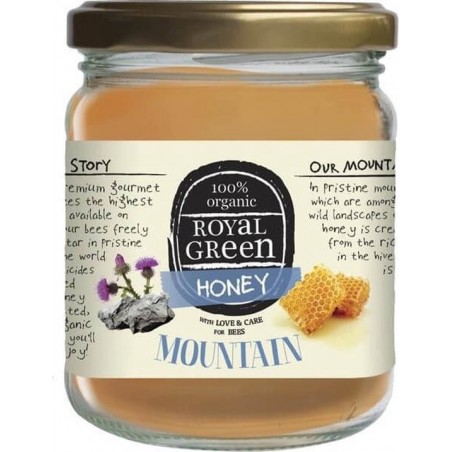 Mountain honey Royal Green - Potje 250 gram - Biologisch